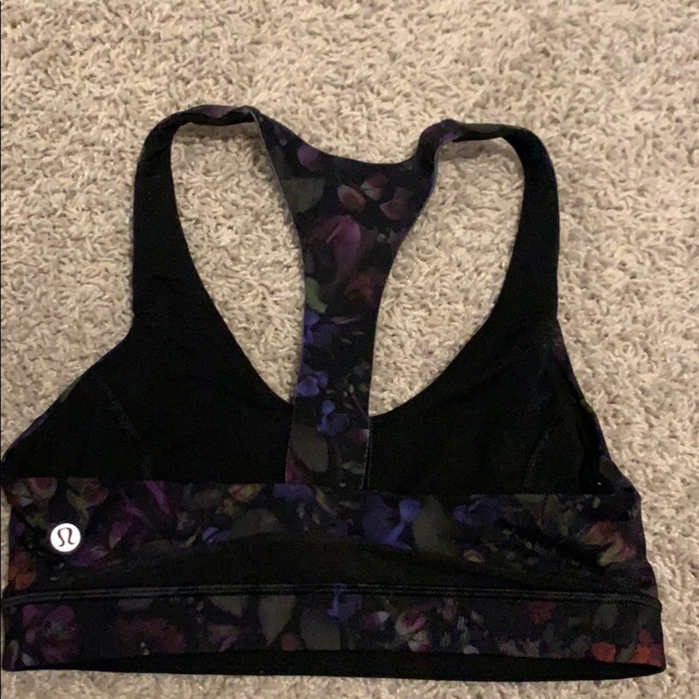 Lululemon floral patterned sports bra